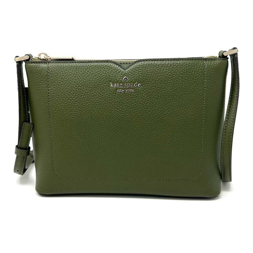 Kate Spade Harlow Crossbody Purse Enchanted Green Leather WKR00058